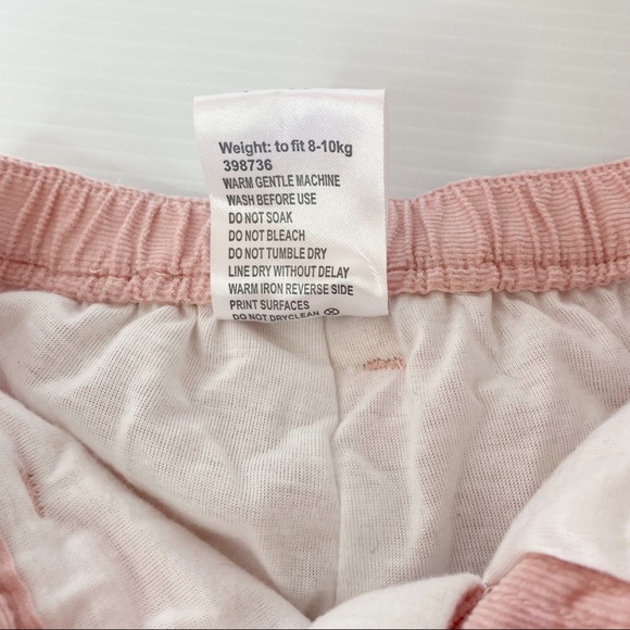 3 x bundle Girls size 0 lined cozy corduroy pants with long sleeve tops t-shirts - Picture 7 of 13